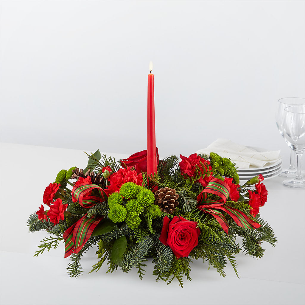 By the Candlelight Centerpiece – Double D Flower Shop, Mercedes TX
