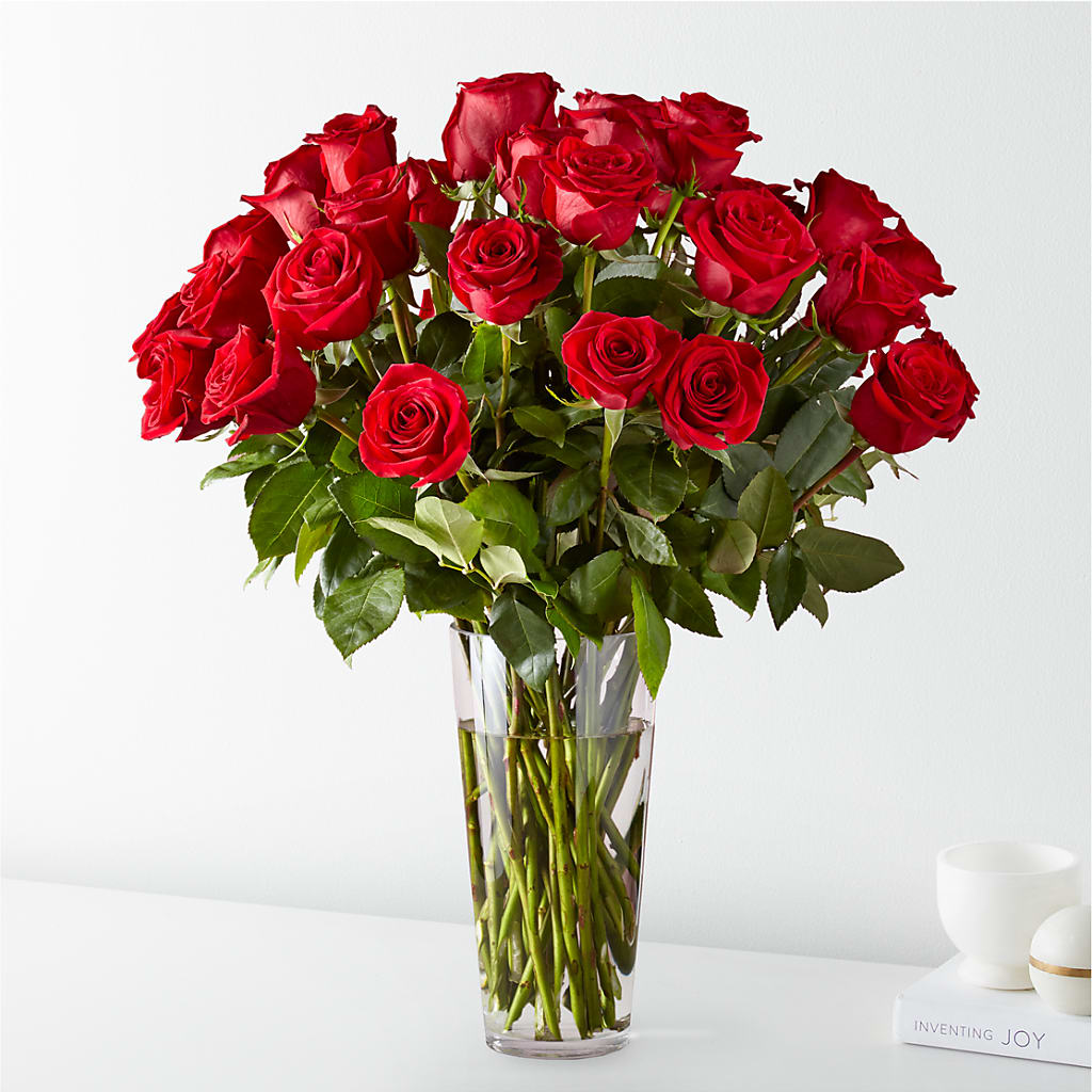 Long Stem Red Rose Bouquet – Double D Flower Shop, Mercedes TX