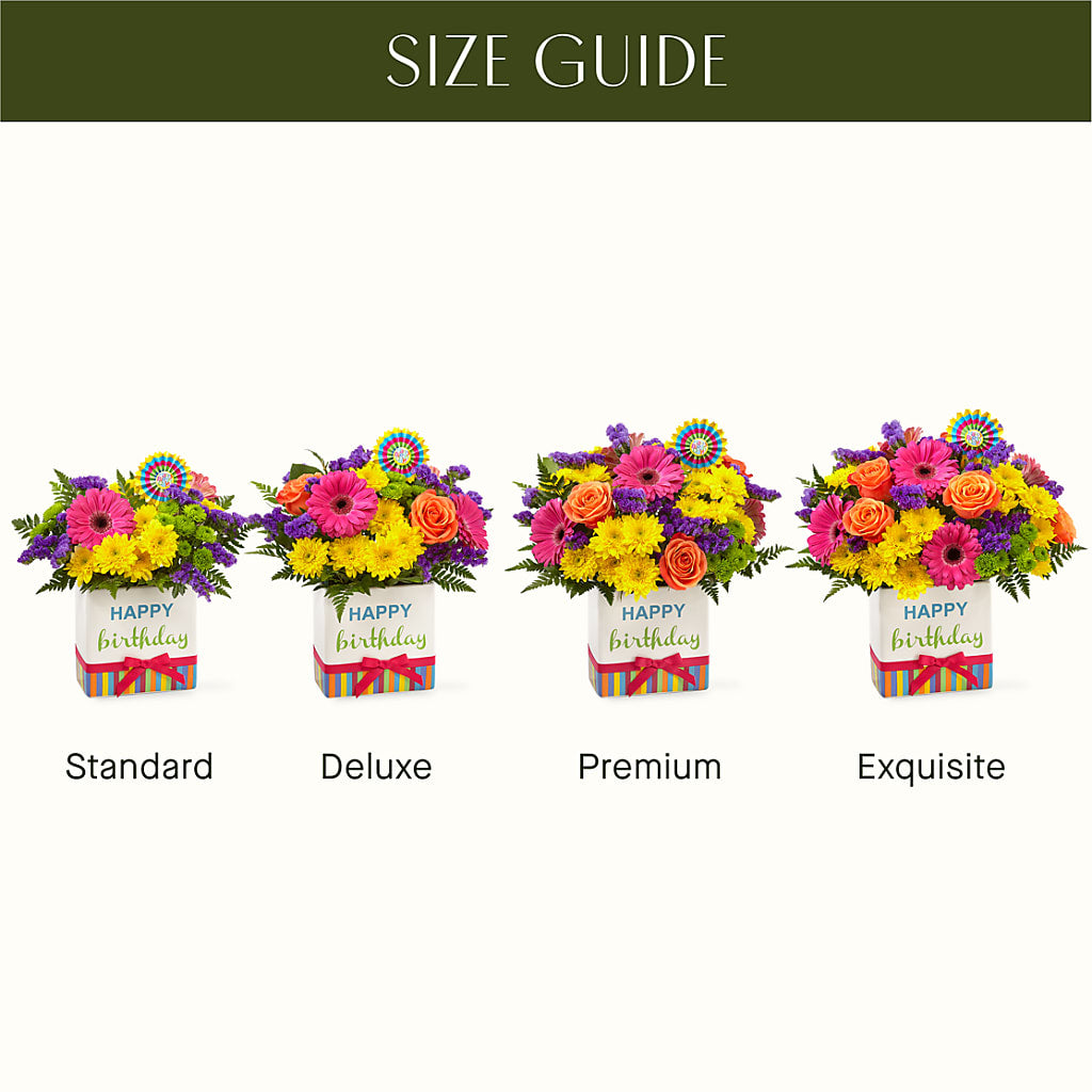 Birthday Brights Bouquet – Double D Flower Shop, Mercedes TX