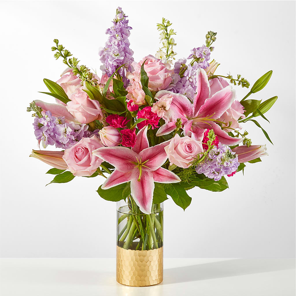 Mauvelous Bouquet – Double D Flower Shop, Mercedes TX