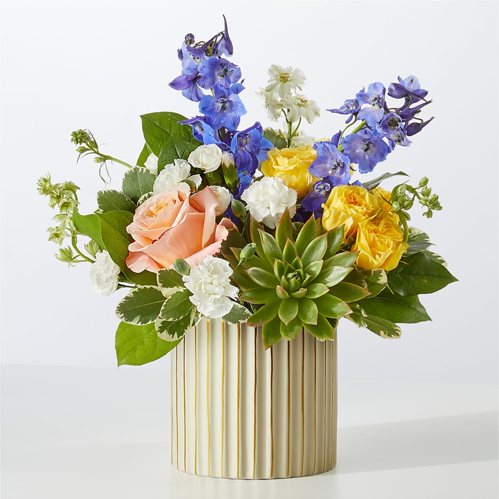 Cobalt Reverie Bouquet – Double D Flower Shop, Mercedes TX