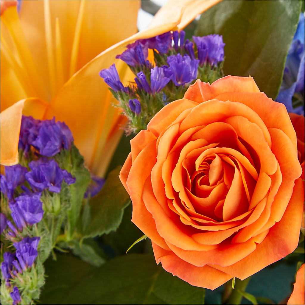 Radiant Citrus Box Bouquet – Double D Flower Shop, Mercedes TX
