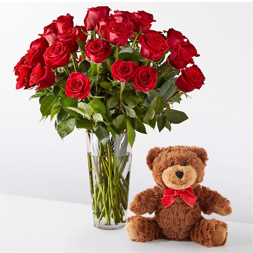 Romantic Long Stem Red Rose Bouquet Bundles – Double D Flower Shop, Mercedes TX