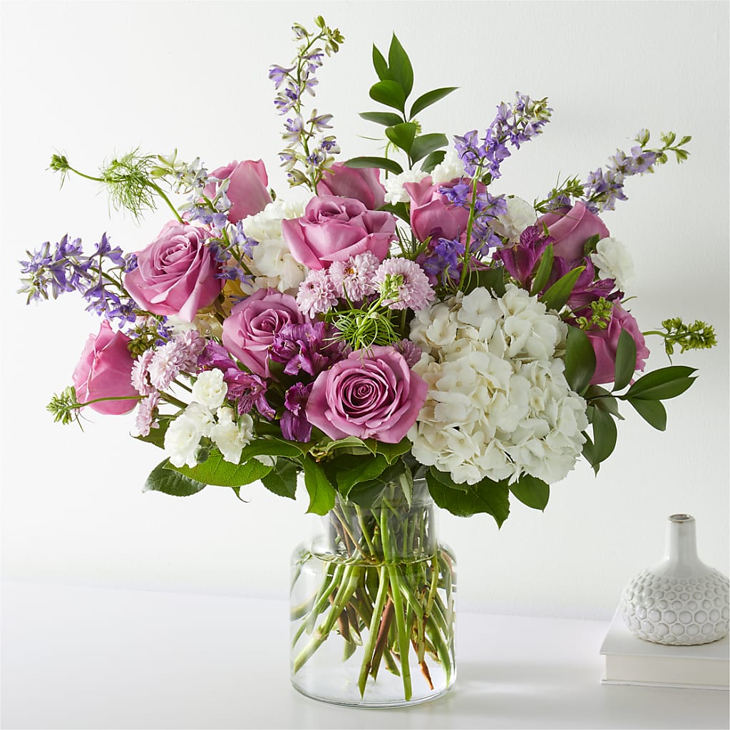 Violet Caress Bouquet – Double D Flower Shop, Mercedes TX