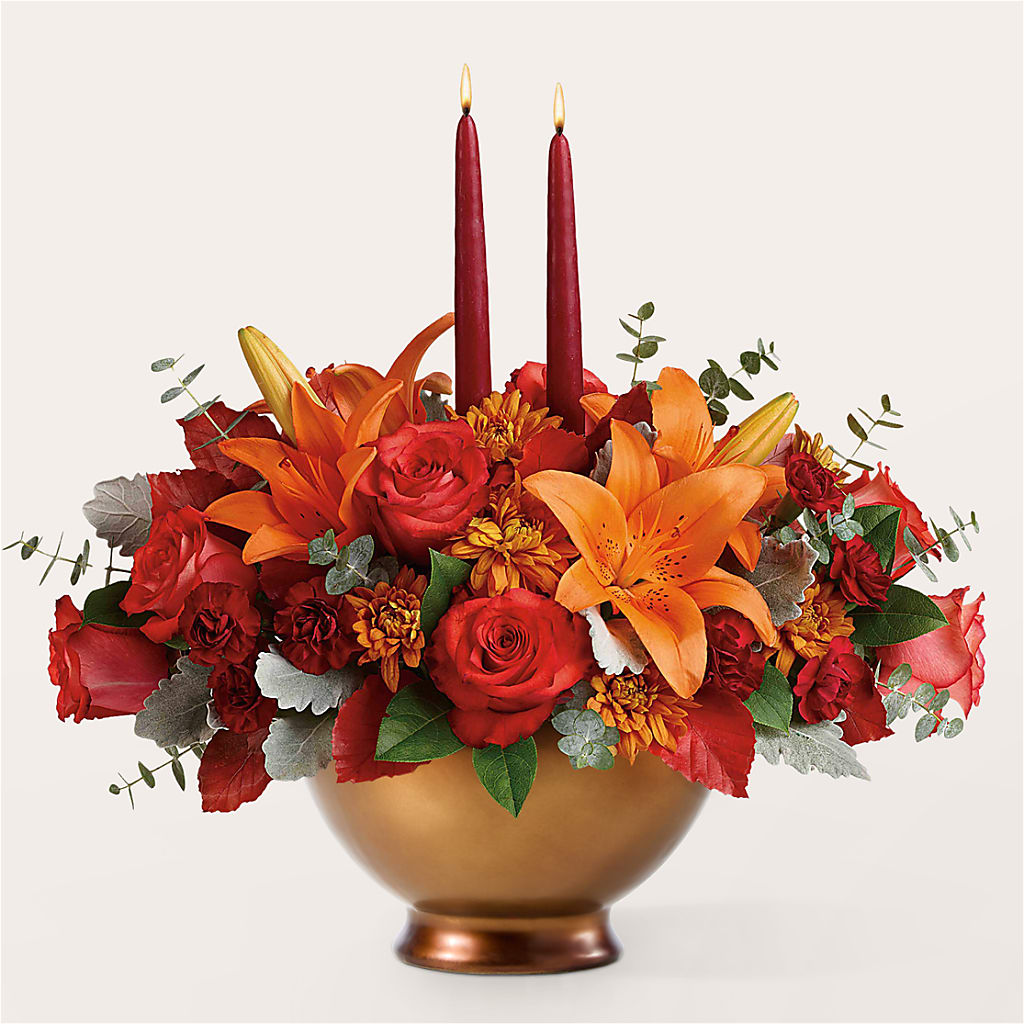 Fruits of Fall Centerpiece – Double D Flower Shop, Mercedes TX