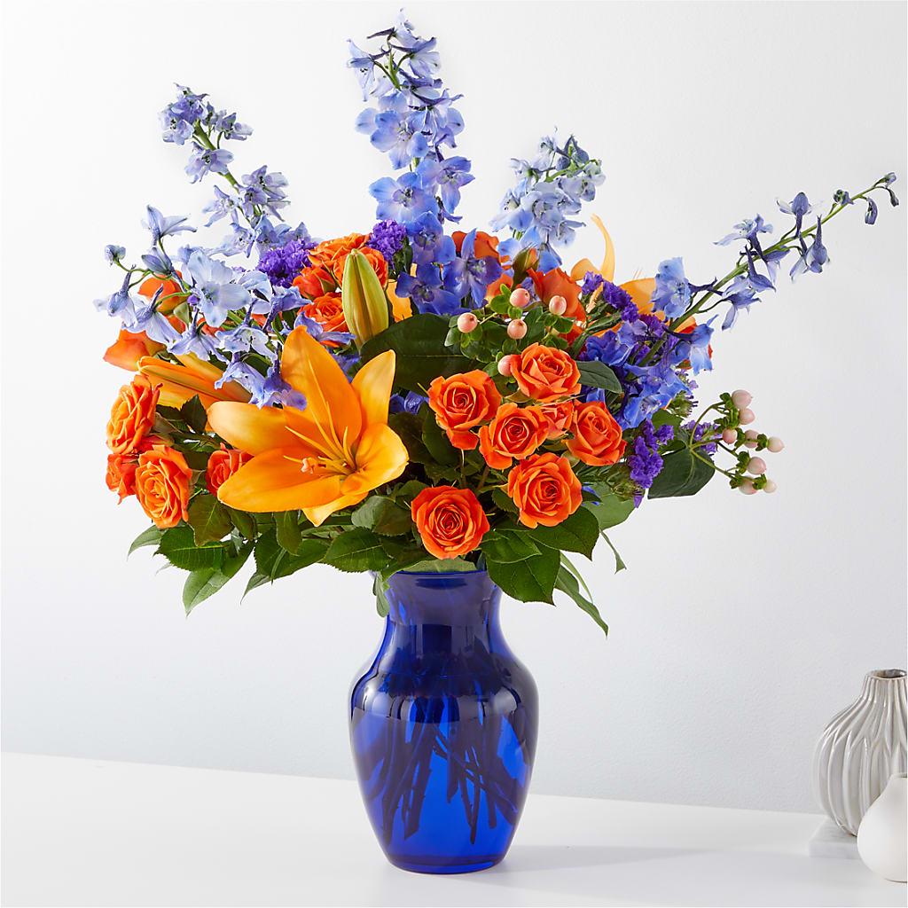 Radiant Citrus Bouquet – Double D Flower Shop, Mercedes TX
