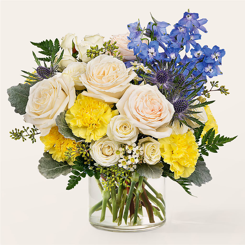 Lemon Sorbet Bouquet – Double D Flower Shop, Mercedes TX