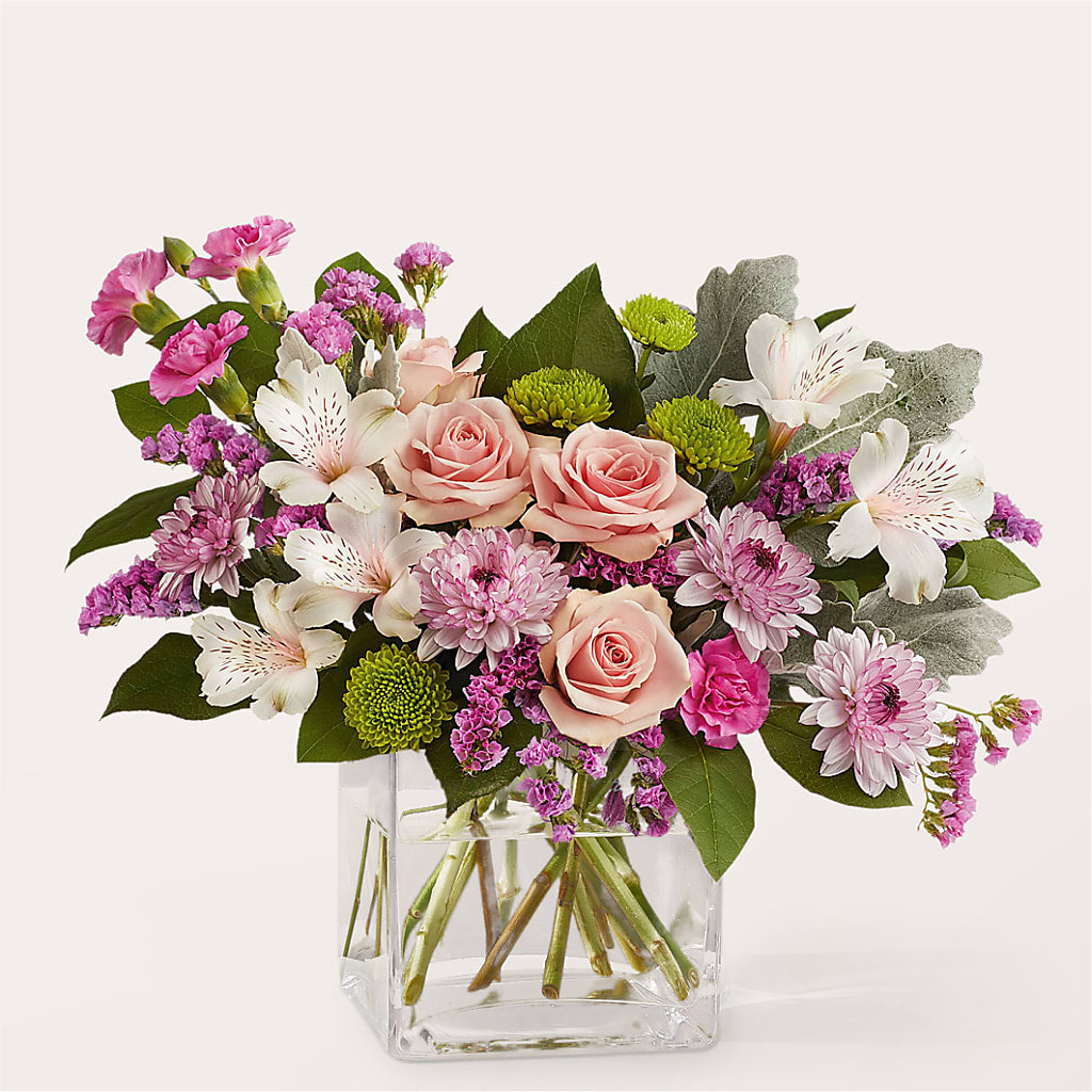 Pink Suede Bouquet – Double D Flower Shop, Mercedes TX