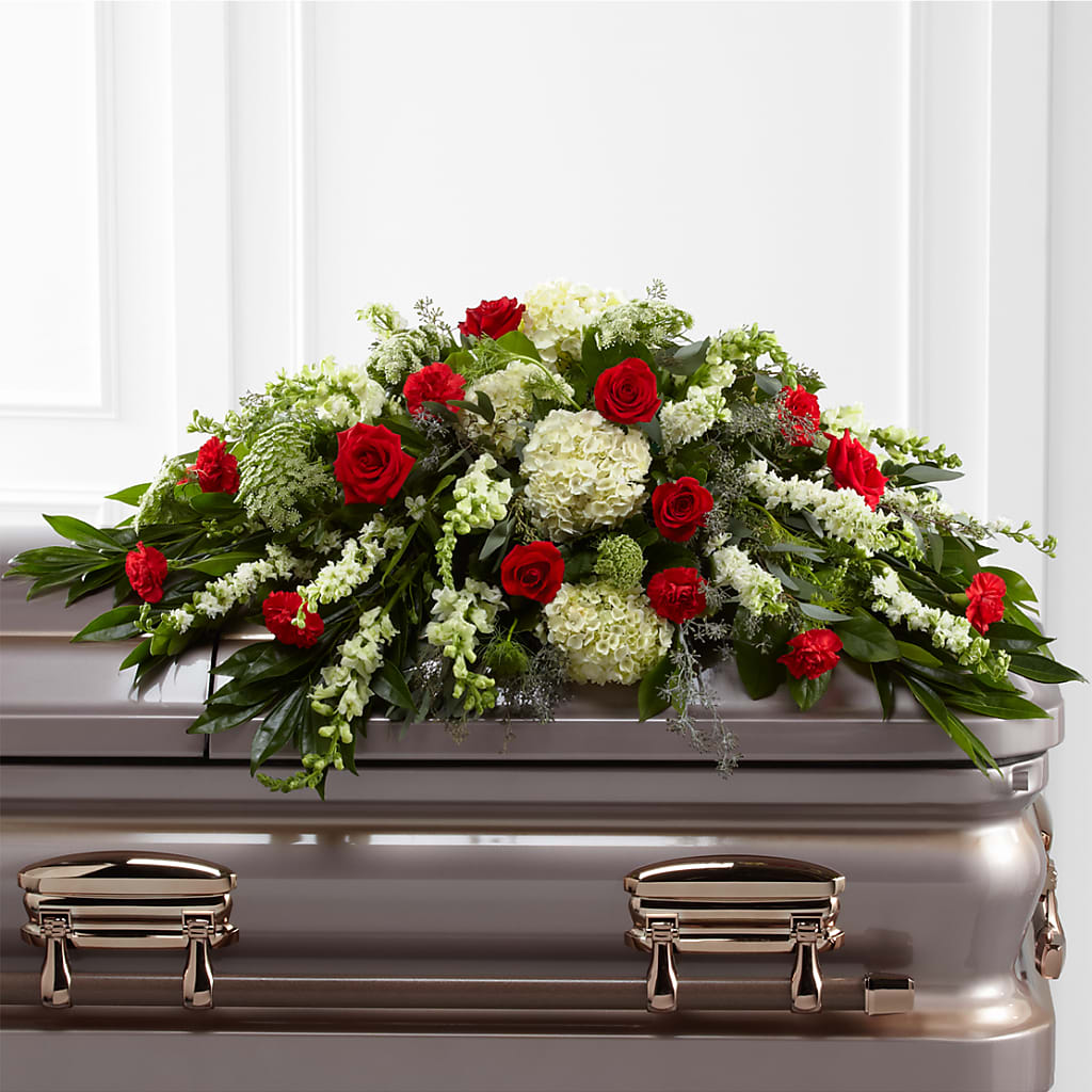 Sincerity Casket Spray – Double D Flower Shop, Mercedes TX