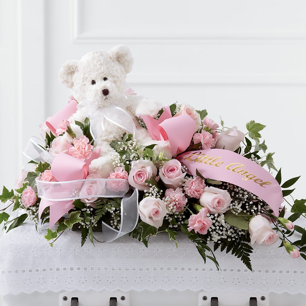 Touch of Sympathy Casket Spray – Double D Flower Shop, Mercedes TX