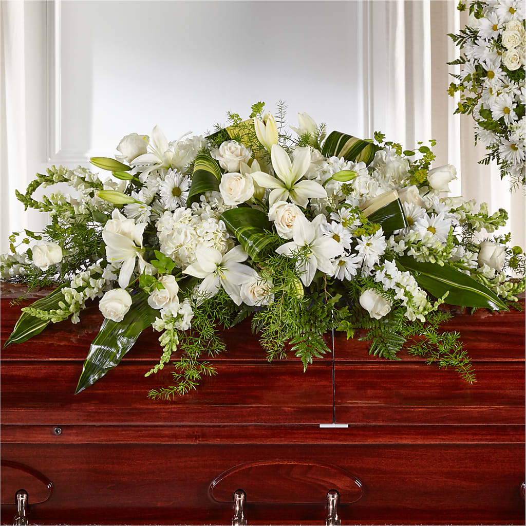 Abundance Casket Spray – Double D Flower Shop, Mercedes TX