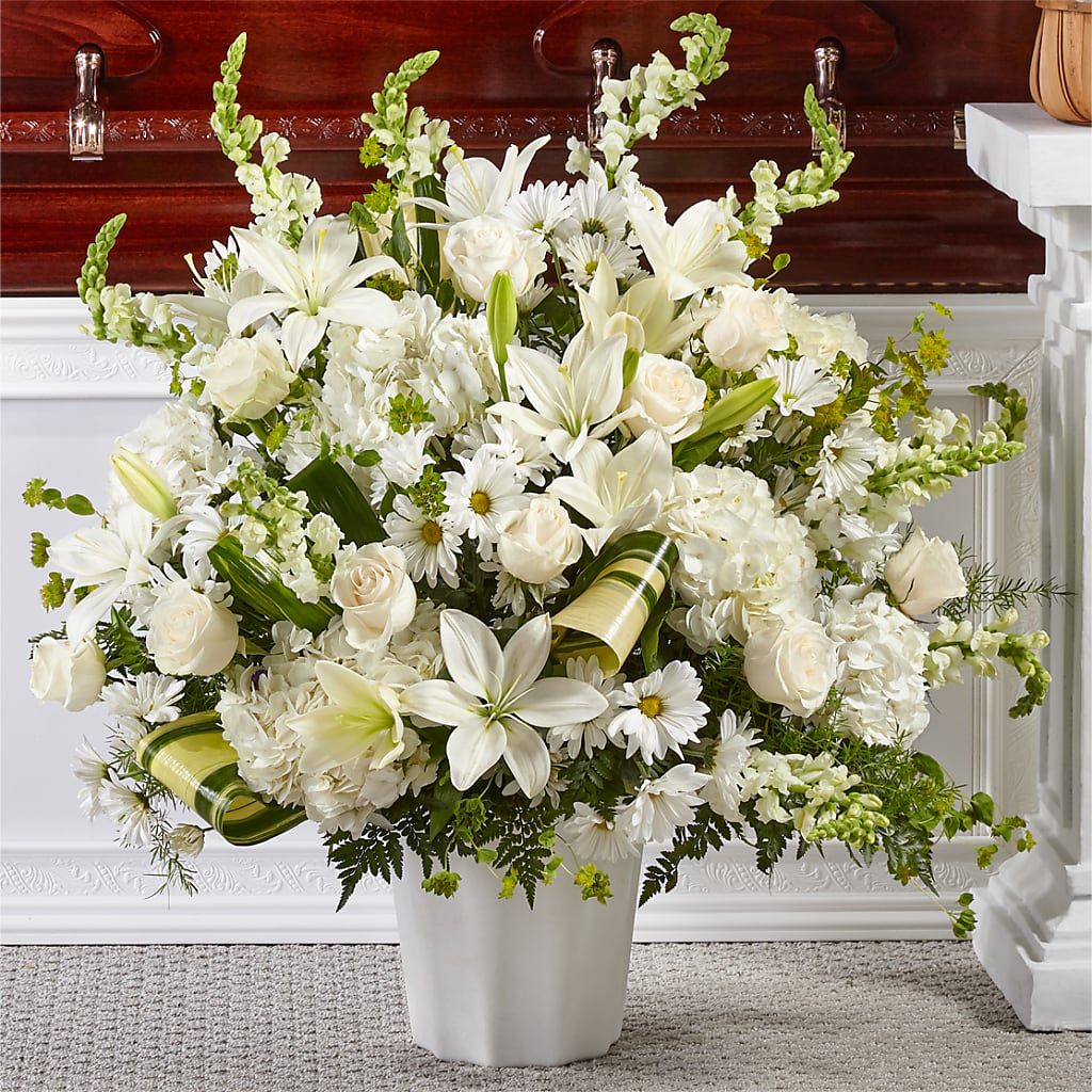 Thoughts of Tranquility Floor Basket – Double D Flower Shop, Mercedes TX