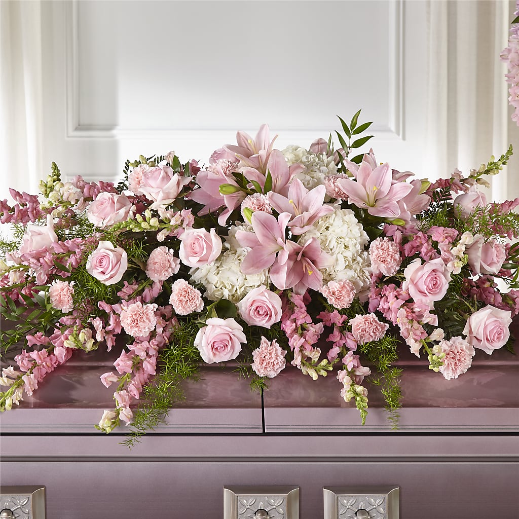Life & Remembrance Casket Spray – Double D Flower Shop, Mercedes TX