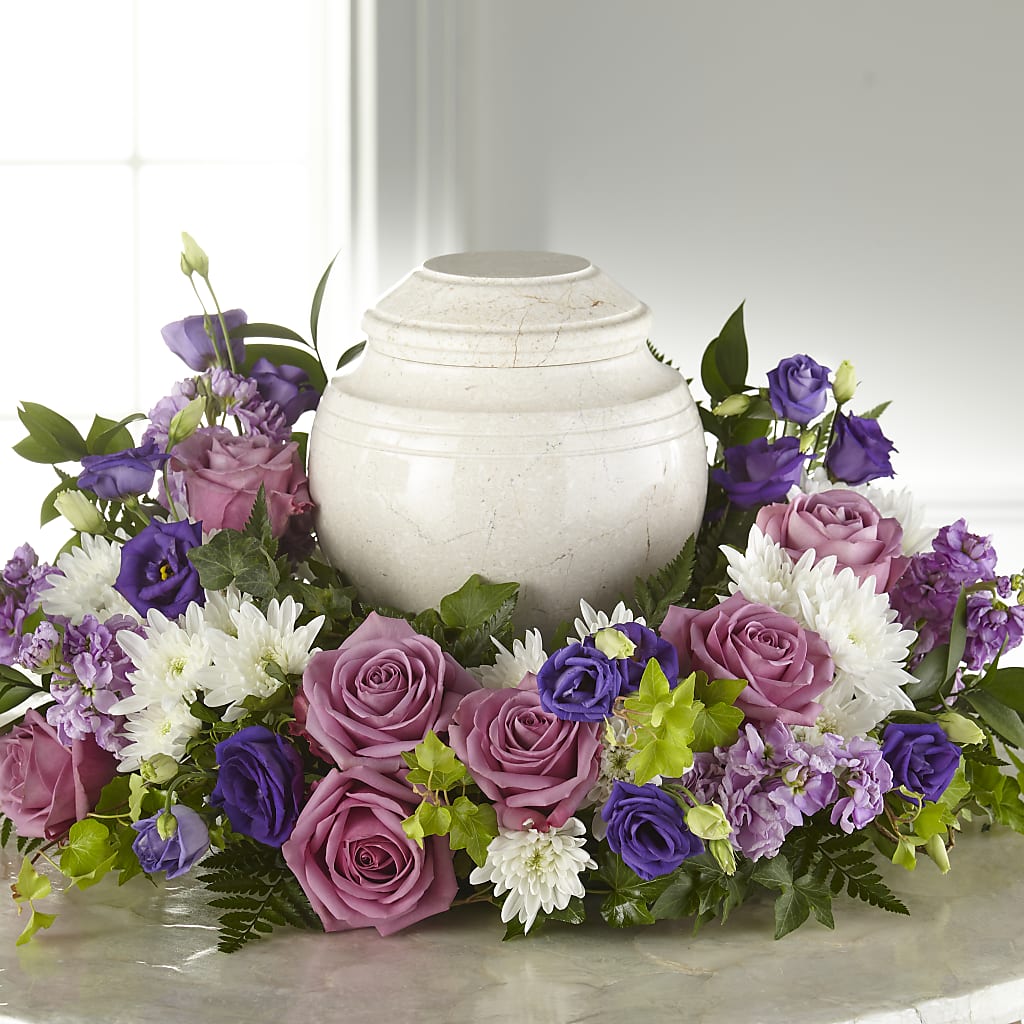 Blooming Sympathy Cremation Adornment – Double D Flower Shop, Mercedes TX