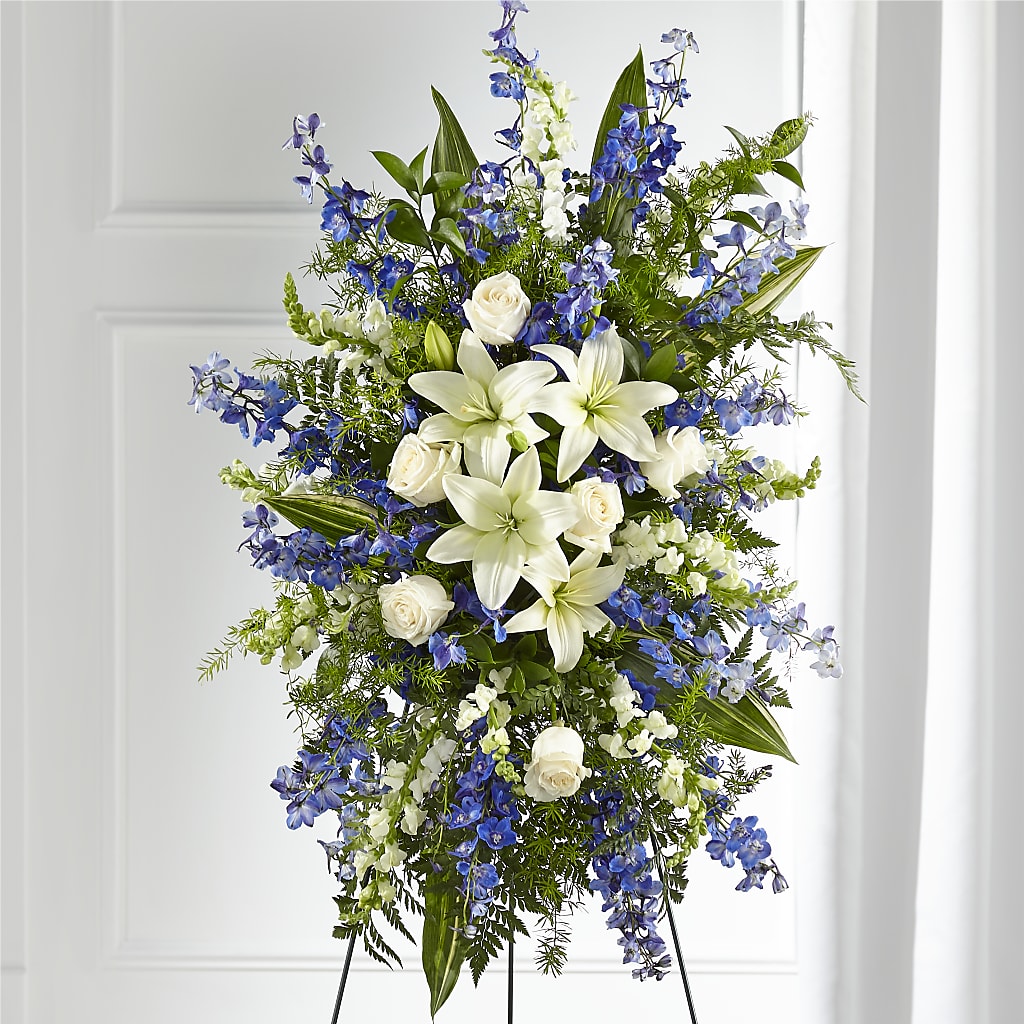 Faithful Friend Standing Spray – Double D Flower Shop, Mercedes TX