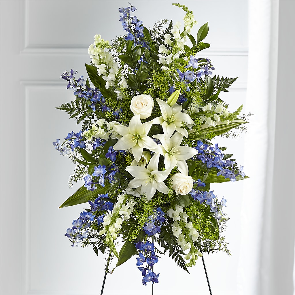 Faithful Friend Standing Spray – Double D Flower Shop, Mercedes TX