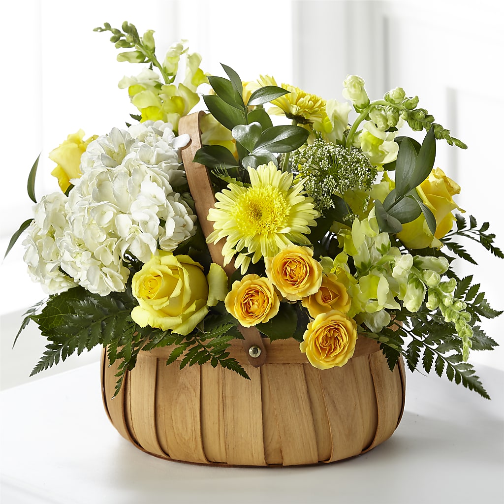 Rustic Remembrance Basket – Double D Flower Shop, Mercedes TX
