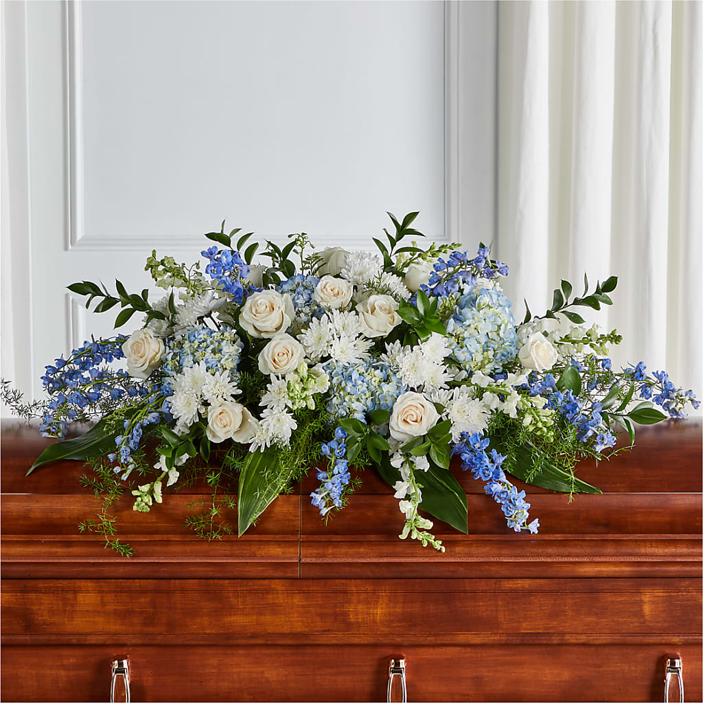 Timeless Essence Casket Spray – Double D Flower Shop, Mercedes TX