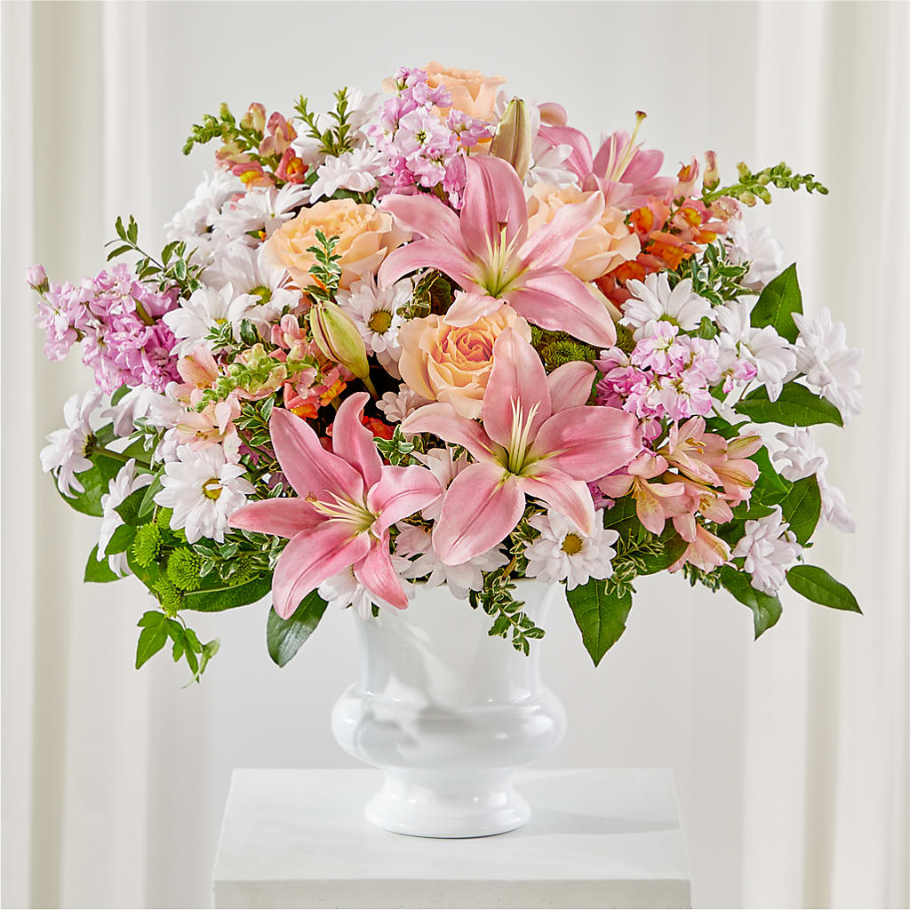 Heartfelt Gesture Urn Arrangement – Double D Flower Shop, Mercedes TX