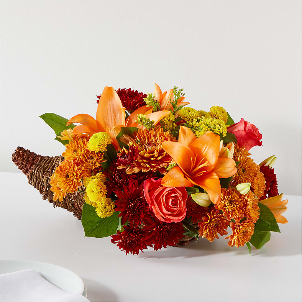 Bouquet of Blessings Cornucopia – Double D Flower Shop, Mercedes TX