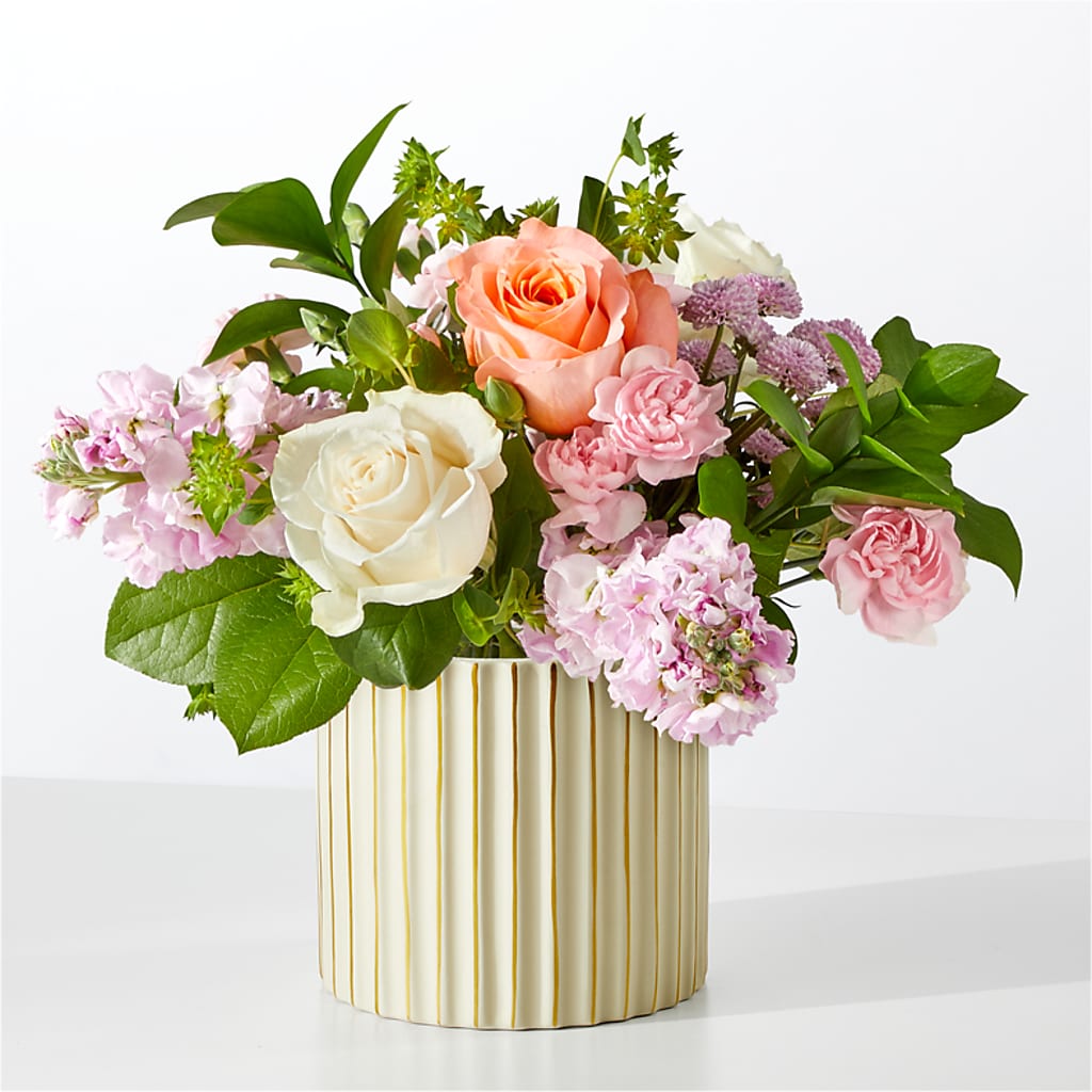 French Market Bouquet with Ivory Vase – Double D Flower Shop, Mercedes TX