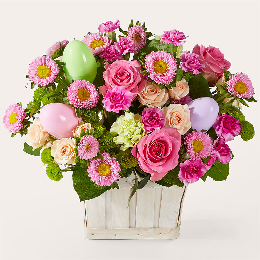 Get Eggcited Basket – Double D Flower Shop, Mercedes TX