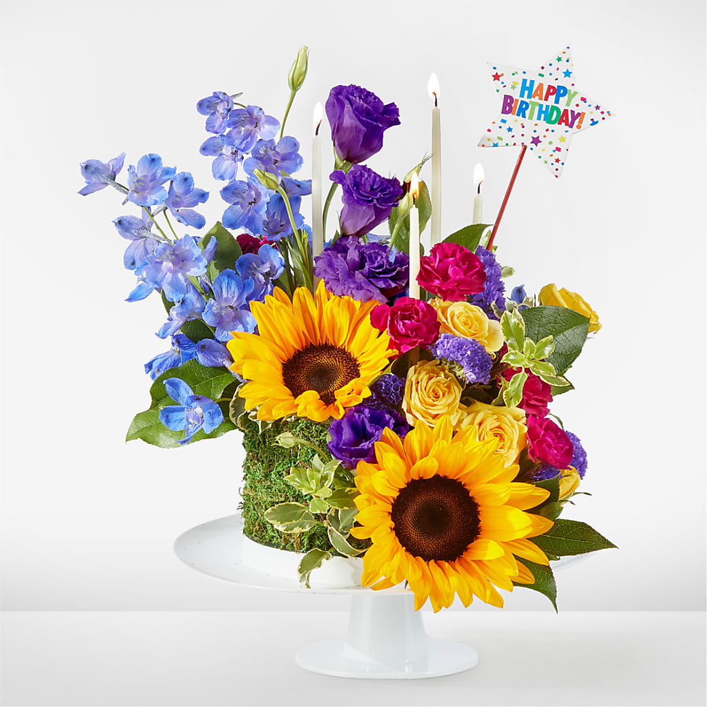 Star of the Day Floral Cake – Double D Flower Shop, Mercedes TX