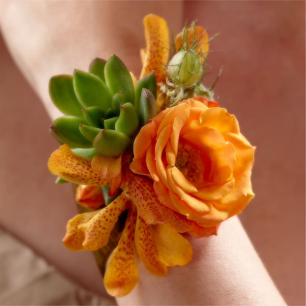Irresistible Love Wrist Corsage – Double D Flower Shop, Mercedes TX