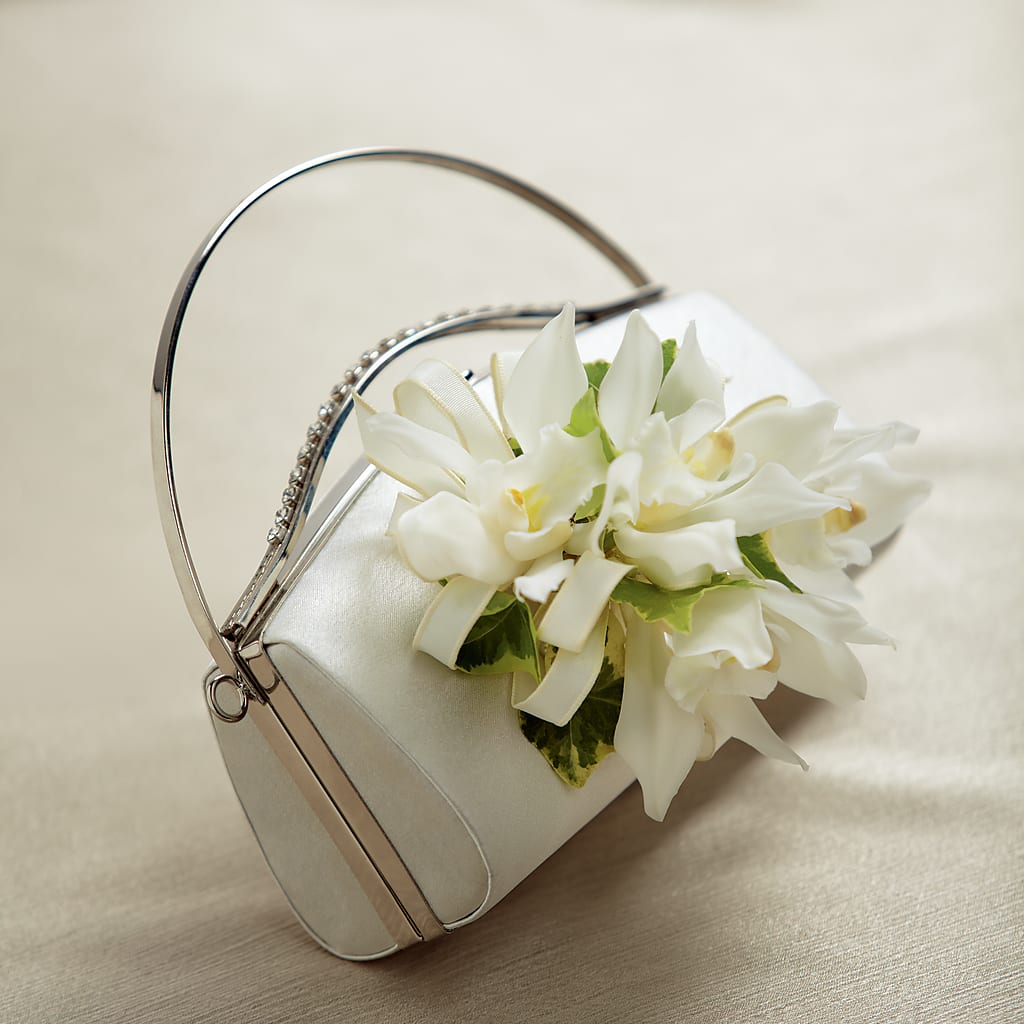 White Purse Decor – Double D Flower Shop, Mercedes TX