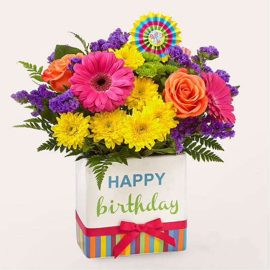 Birthday Brights Bouquet –  Double D Flower Shop, Mercedes TX