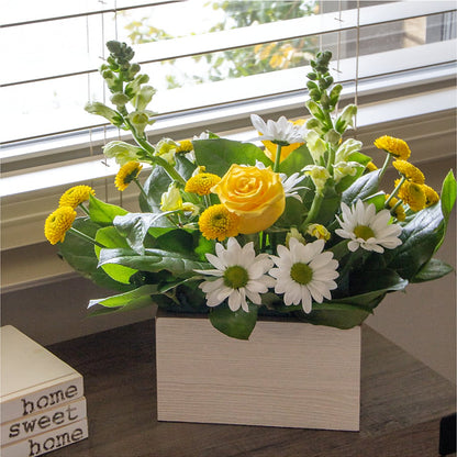Sun Salutation Box Bouquet –  Double D Flower Shop, Mercedes TX