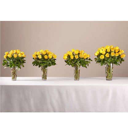 Long Stem Yellow Rose Bouquet –  Double D Flower Shop, Mercedes TX