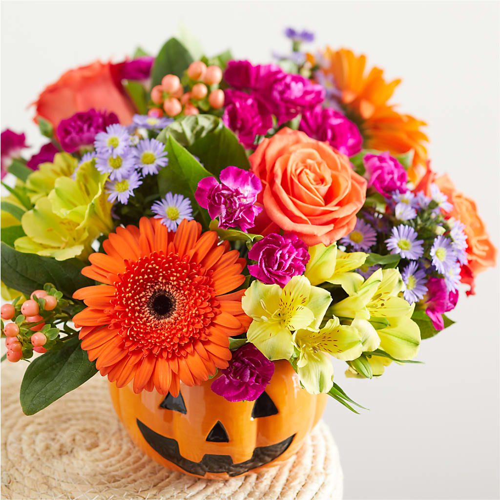 Tricks & Treats Pumpkin –  Double D Flower Shop, Mercedes TX