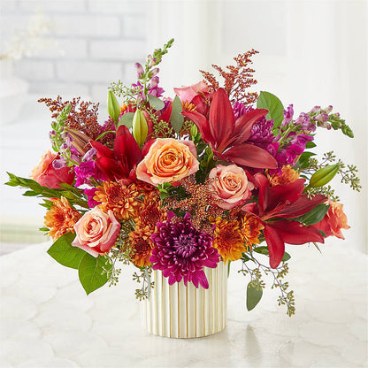 Burgundy Landscape Bouquet –  Double D Flower Shop, Mercedes TX