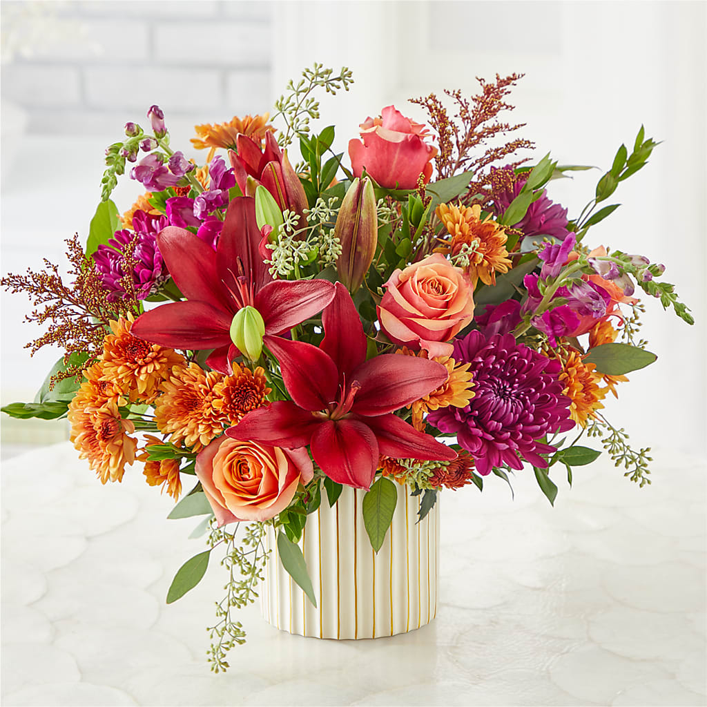 Burgundy Landscape Bouquet –  Double D Flower Shop, Mercedes TX