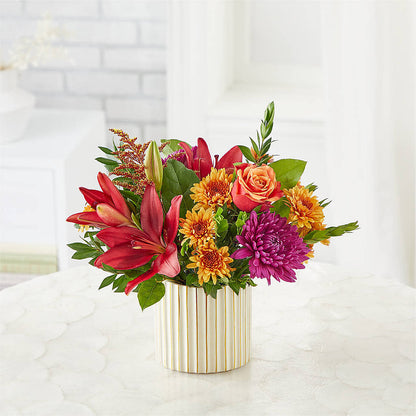 Burgundy Landscape Bouquet –  Double D Flower Shop, Mercedes TX