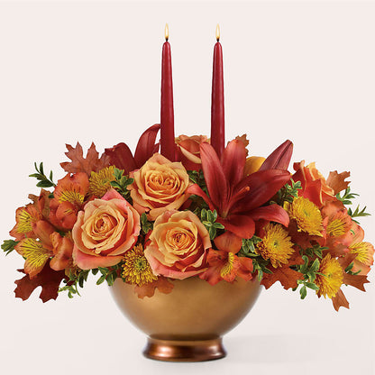 Harvest Table Centerpiece –  Double D Flower Shop, Mercedes TX