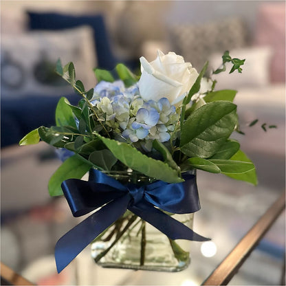 Sky Blue Delight Bouquet –  Double D Flower Shop, Mercedes TX