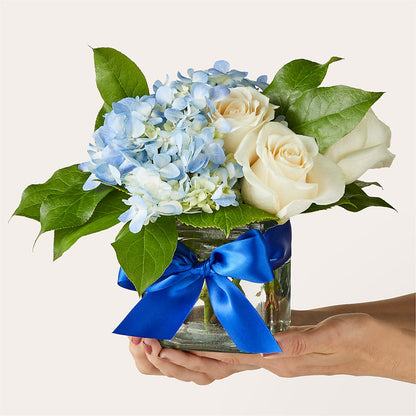 Sky Blue Delight Bouquet –  Double D Flower Shop, Mercedes TX