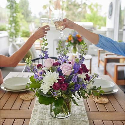 Violet Frost Bouquet –  Double D Flower Shop, Mercedes TX
