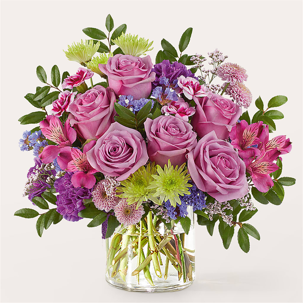 Glass Half Full Bouquet –  Double D Flower Shop, Mercedes TX