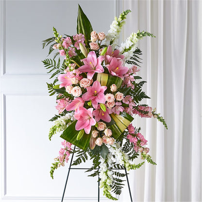 Elegant Embrace Standing Spray –  Double D Flower Shop, Mercedes TX