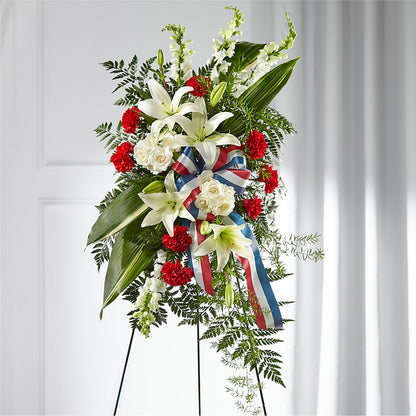 Stars of Life Standing Spray –  Double D Flower Shop, Mercedes TX