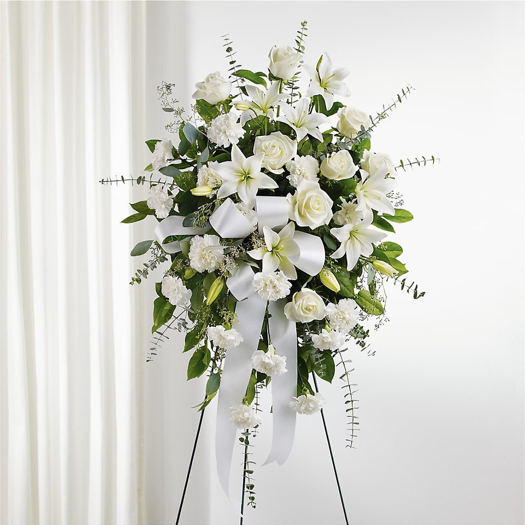 With Care Standing Spray –  Double D Flower Shop, Mercedes TX