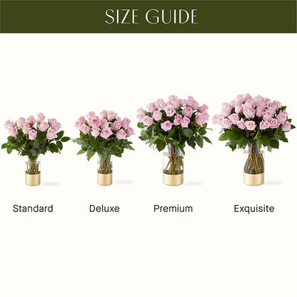 Picture Perfect Pink Rose Bouquet –  Double D Flower Shop, Mercedes TX