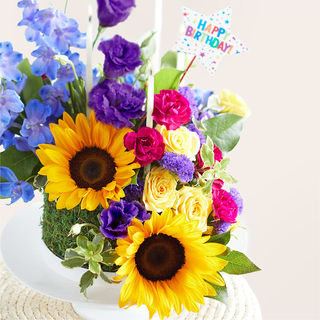 Star of the Day Floral Cake –  Double D Flower Shop, Mercedes TX